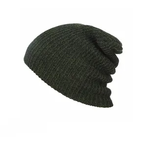 Blank Groothandel Winter Gebreide Hoed En Cap Baggy Beanie Hat Gebreide Toque Hoed