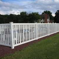 Rampe / Balustrade / Main courante en PVC vinyle de qualité supérieure pour villa, maison, terrasse extérieure, plancher