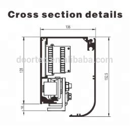 DOORTEC HH150 स्वत: कांच स्लाइडिंग दरवाजा सेंसर के साथ इस्तेमाल किया वाणिज्यिक कांच के दरवाजे पारंपरिक 1 साल मॉल - Product Image 5