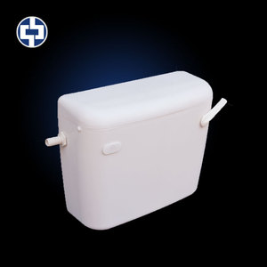 Fashion bathroom fittings wall hung pp-plastic lower upper squat toilet water tank cistern with 6 L-9L flush volume