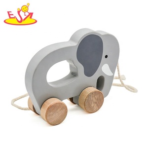 子供木製象ドラッグおもちゃ卸売W05B084 - Product Image 6