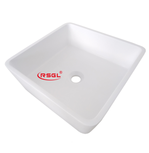 square Bath Toilet <strong>Sink</strong> Solid Surface <strong>Small</strong> <strong>Sink</strong> - Product Image 4