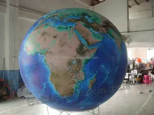 2.5m samll מתנפח כדור הארץ גלוב כדור מתנפח עולם מפת כדור למכירה