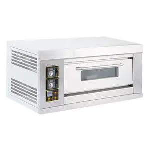 New factory price single-layer two-tray gas pizza deck oven