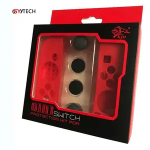 SYYTECH 6 in 1 Protection Silicone Rubber Skin Cover Case Joystick Caps for NS Nintendo Switch Controller Gaming Accessory