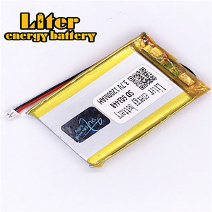 Plug 1,25-2 p <span class=keywords><strong>3</strong></span>,7 V 603448 1200 mAh rechargeable LiPo battery solar Li ion polymer lithium battery with PCM - Product Image 2