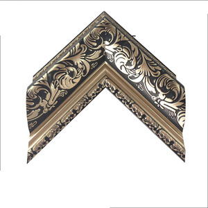 Campione gratuito di fabbrica di alta qualità ornato antico stile barocco Vintage retrò classico decorativo cornice in plastica modanatura - Product Image 1