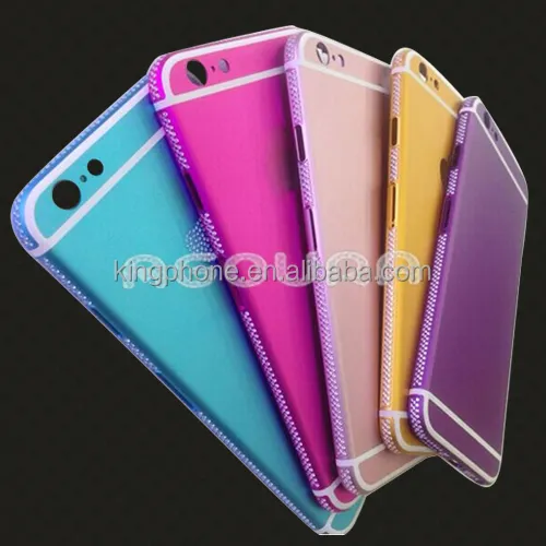 Nouveau gros OEM couverture arrière pour iPhone 6 / 6 plus boîtier en cristal couleur personnalisée