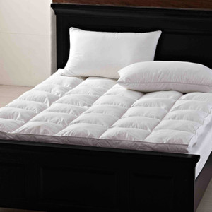 Protector <span class=keywords><strong>de</strong></span> colchón <span class=keywords><strong>de</strong></span> tamaño king para hotel, cubierta <span class=keywords><strong>de</strong></span> colchón acolchada con cremallera, impermeable, color blanco, tamaño queen - Product Image 3