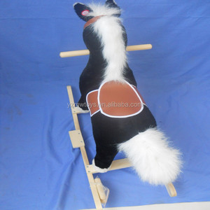CE calificado boca movimiento Tail sacudiendo <span class=keywords><strong>caballo</strong></span> relinchando felpa Musical mecedora <span class=keywords><strong>caballo</strong></span> <span class=keywords><strong>de</strong></span> juguete - Product Image 3