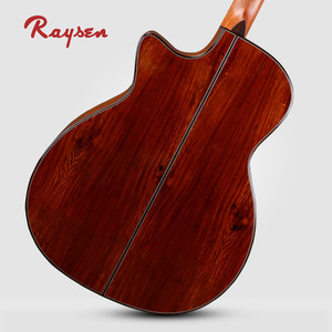 Raysen Professional Guitarra acústica <span class=keywords><strong>de</strong></span> 41 pulgadas con Solid Sitka spruceTop / <span class=keywords><strong>Coco</strong></span> Polo Body GAC Cutway Shape - Product Image 6