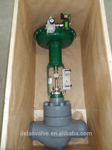 Modülasyonlu <span class=keywords><strong>4</strong></span>-<span class=keywords><strong>20mA</strong></span> kontrol valfi çelik döküm ANSI flanş 150LB yay geri dönüşlü pnömatik kontrol vanası pozisyoner ile - Product Image 3