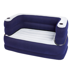 Bestway 75058 <strong>Inflatable</strong> Double Layer <strong>Sofa</strong> With Cup Holder 1.65m X 89cm X 64cm - Product Image 1