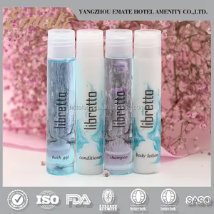 40 ml shampoo, douchegel, conditioner, bodylotion voor hotel gebruikt