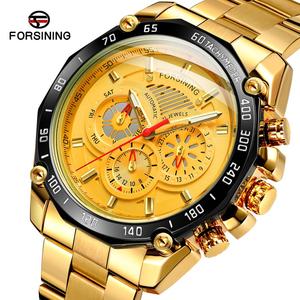 <span class=keywords><strong>Reloj</strong></span> Forsining Multifuncional con Fecha, <span class=keywords><strong>Reloj</strong></span> Mecánico Personalizado de <span class=keywords><strong>Marca</strong></span> de Lujo, Automático para Hombre, Resistente al Agua - Product Image 4