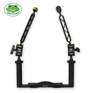 Seafrog TS-6 Camera Housing Tray with Double Ball Arm Underwater for Canon& Sony camera DSLR Tripod Handle Diving Equipment