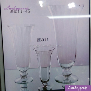 BL210714-1 Best Selling Hand Blown <strong>clear</strong> Tabletop <strong>Vase</strong> Glass Transparent Wedding Decoration CLASSIC Modern Crystal <strong>Vases</strong> - Product Image 2