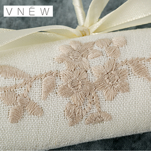 Blanc personnalisé broderie tissu <span class=keywords><strong>cintre</strong></span> <span class=keywords><strong>satin</strong></span> vêtements cintres - Product Image 5