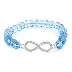 OEM & ODM модный браслет бесконечности натуральный синий лечебный кристаллический браслет