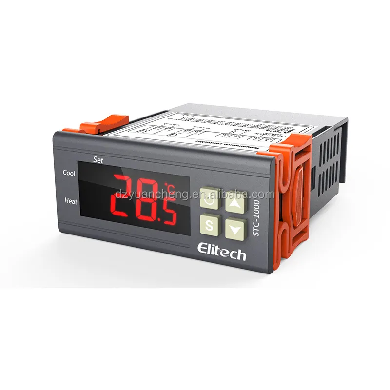 Elitech 220V 미니 디지털 온도 컨트롤러 온도 조절기 수족관 온도계 W/ 2M 케이블 센서 프로브 미터 테스터