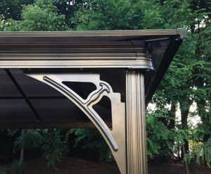 De Aluminio al aire libre Gazebo 3x3 m Gran Jardín Patio Toldo Dosel Techo Shade Nueva - Product Image 5