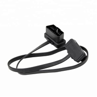 Kabel Ekstensi OBDII Obd2 16Pin Flat Ribbon Cable Obd Gps Extension Y Cable untuk Pelacak Gps