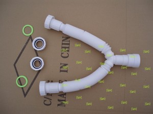 Manguera de <span class=keywords><strong>Lavabo</strong></span> de Plástico PVC de Diseño Moderno y Tubo de Drenaje <span class=keywords><strong>Doble</strong></span> para <span class=keywords><strong>Lavabo</strong></span>, Desagüe para <span class=keywords><strong>Lavabo</strong></span> - Product Image 2