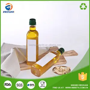 250ml 320ml 500ml 160z olive oil bottle plastic square oil bottle for olive oil soy sauce