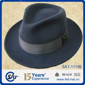Stylish wool felt male fedora hat from hats factory