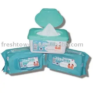 婴儿湿巾，配有用于口腔和手部的展示盒