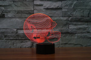 NFL Casco 3D lámpara 7 lámpara RGB Luz de Colores 3d increíble ilusión Óptica - Product Image 2