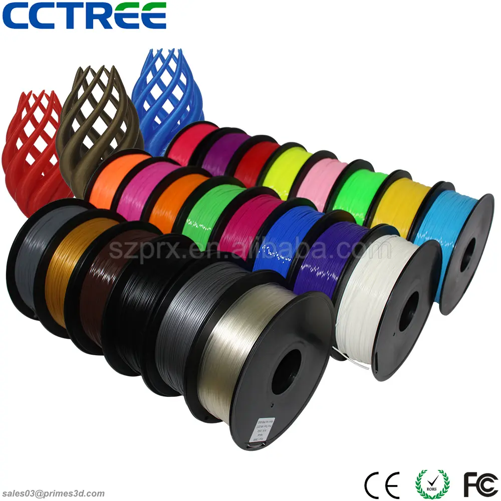 CCTREE china factory high quality 2.85mm 3.0mm 1.75mm PLA filament