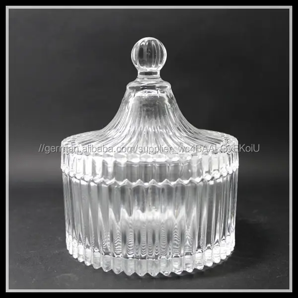 elegante kristall klar weiß schmuck glas mit deckel