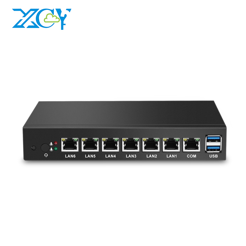 Celeron 1037U 6 lan используют Pfsense как маршрутизатор брандмауэра безвентиляторный панели barebone с mini pc 6 nic