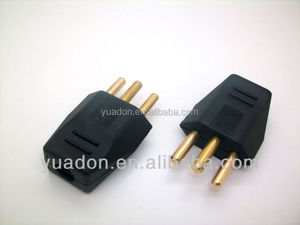 Pour YUADON YD-163 Prise murale électrique standard brésilienne 10/20A, prise en nylon, alimentation CA, matériau en laiton, 10A nominal pour le Brésil - Product Image 2
