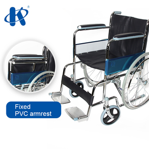 Silla <span class=keywords><strong>de</strong></span> <span class=keywords><strong>ruedas</strong></span> plegable Manual <span class=keywords><strong>de</strong></span> acero, modelo más popular KY809, precio barato - Product Image 5
