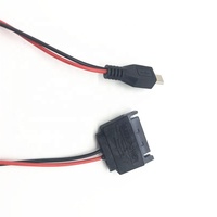 Adaptador de cable de alimentación de datos Micro a SATA de 30cm de 5 pines con carga rápida 5A para disco duro SSD