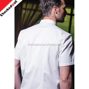 2017 <span class=keywords><strong>Restaurante</strong></span> <span class=keywords><strong>Hotel</strong></span> unisex Chef Abrigos Chaquetas <span class=keywords><strong>de</strong></span> Uniforme <span class=keywords><strong>de</strong></span> Manga corta <span class=keywords><strong>de</strong></span> Doble Botonadura Color Utensilios <span class=keywords><strong>de</strong></span> Cocina - Product Image 6
