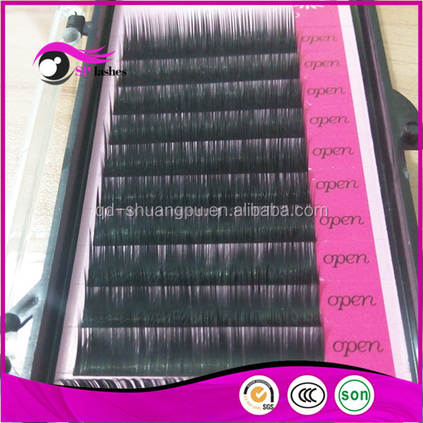 2015 nouvelle arrivée de split conseils faux cils extensions synthétique plat faux cils