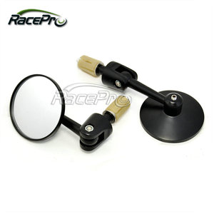 Espejos retrovisores universales para motocicleta, redondos y negros, personalizados, para <span class=keywords><strong>Triumph</strong></span>, Yamaha, Honda, Suzuki - Product Image 5