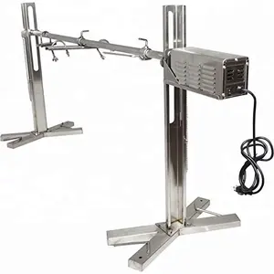 Ngoài Trời Thép Không Gỉ 125 Lb Công Suất Lửa Trại Hệ Thống Rotisserie Tripod