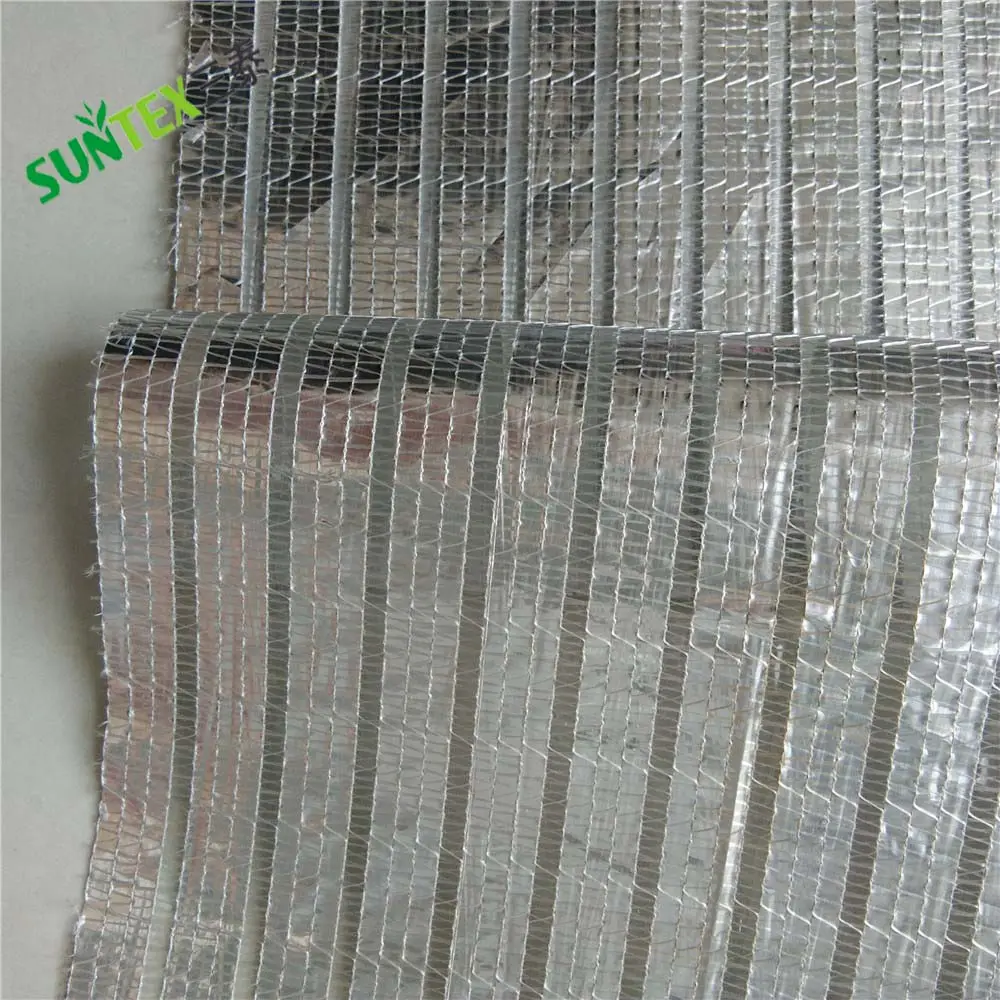 Greenhouse Inside Use Aluminum Thermal Screen, Sun Reflective 5.3*50M Aluminum Foil Shade Cloth