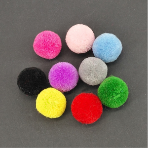 Yongze mode diy fourrure boules de feutre porte-clés en gros de fourrure pom poms - Product Image 1