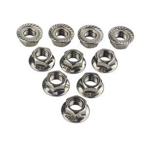 10 pièces de goujons <span class=keywords><strong>d</strong></span>'échappement en acier inoxydable de 10mm et écrous dentelés M10x1.25 Conversion de goujons boulons de cosse hauts kit <span class=keywords><strong>d</strong></span>'adaptateur de vis PQY-DEB02-10 - Product Image 3