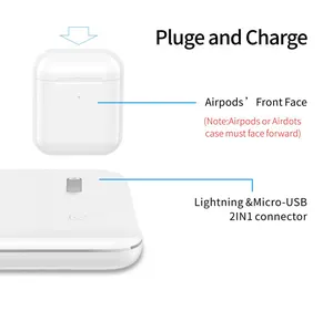 3 in 1 15w 10w hızlı şarj kablosuz şarj standı tutucu Qi kablosuz şarj İşlevli istasyonu iPhone iWatch Airpods