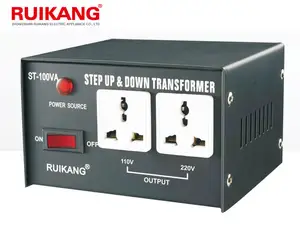 Bước Xuống 24 Volt 12 Volt Chuyển Đổi 200VA CE Đơn DC/AC Biến Tần ISO Hoàn Toàn Sắt Với Bột Phun + Pc Nhựa Bảng Điều Chỉnh 12A