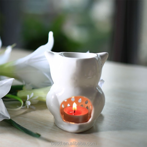 Unique intérieur décoration parfum brûleurs animal nouveau en céramique hibou essential oil burner. - Product Image 2
