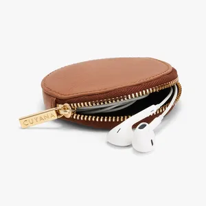 Nhà Sản Xuất Trung Quốc Coin Bag Tùy Chỉnh Zip Xung Quanh Vòng Da Chống Trộm Pocket Coin Purse