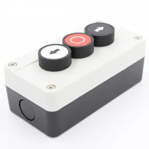 Xb2 botão de pressão interruptor à prova d' água, XAL-B213H29 com 3 furos, interruptor de botão e caixa