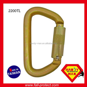 Mosquetón de Rescate Tipo D con Cierre de Rosca de 50 kN, Acero 2200SG CE EN362 - Product Image 3